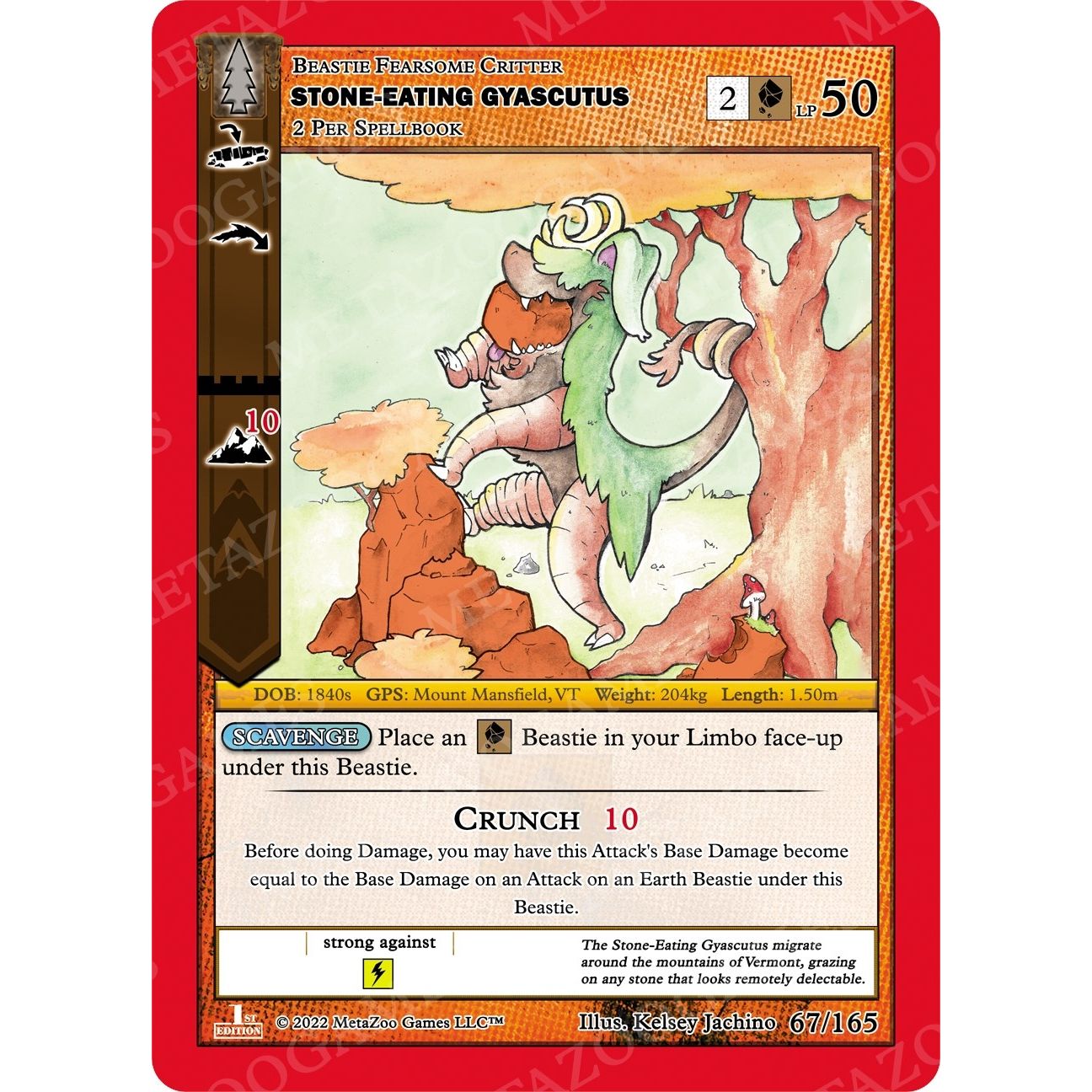 Image for Stone-Eating Gyascutus (67/165) (WILFE) - MetaZoo