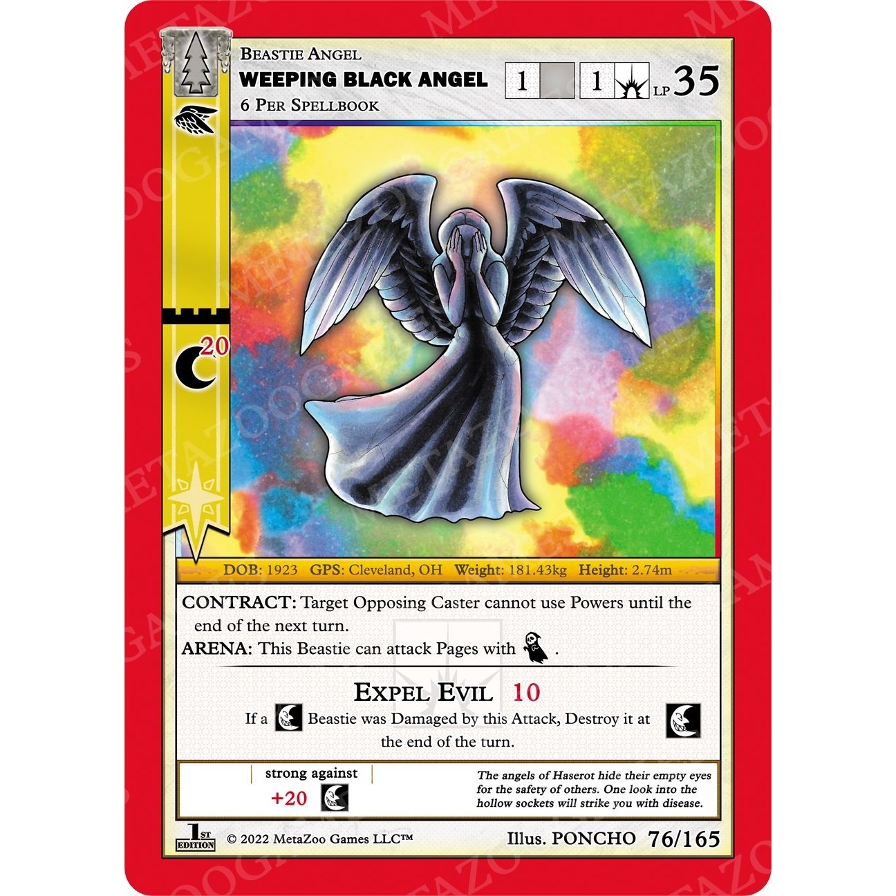 Image for Weeping Black Angel (76/165) (WILFE) - MetaZoo