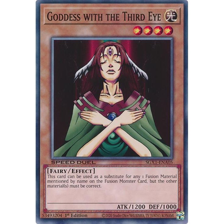 Image for Goddess with the Third Eye (SGX1-ENA05) - YuGiOh