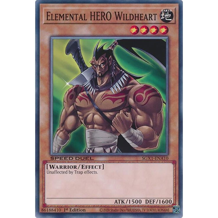 Image for Elemental HERO Wildheart (SGX1-ENA10) - YuGiOh