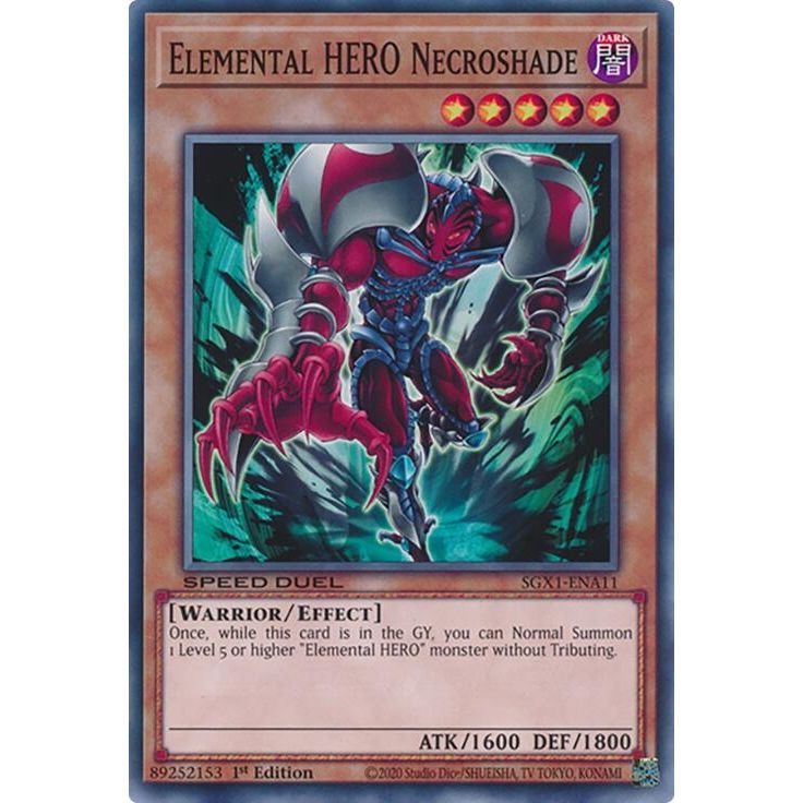 Image for Elemental HERO Necroshade (SGX1-ENA11) - YuGiOh