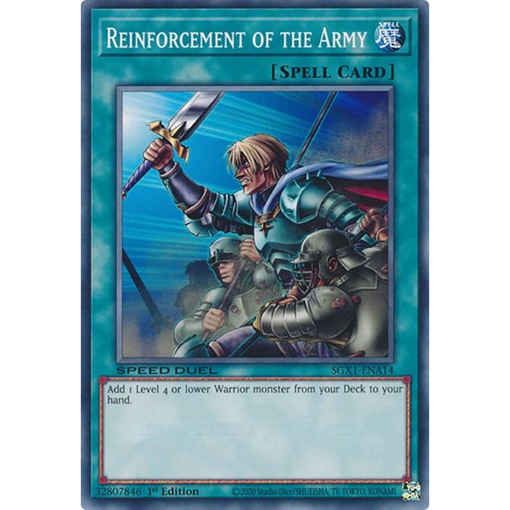 Image for Reinforcement of the Army (A) (SGX1-ENA14) - YuGiOh