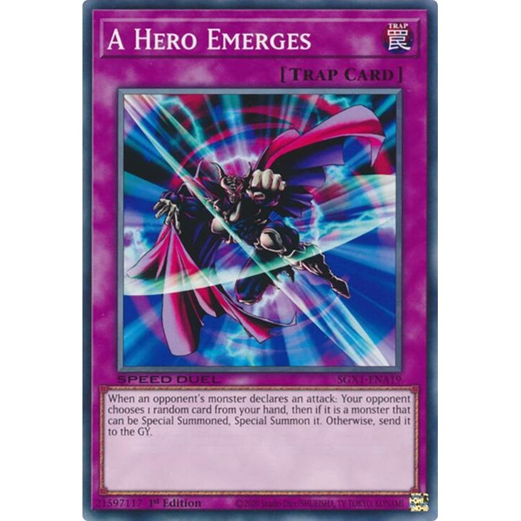 Image for A Hero Emerges (SGX1-ENA19) - YuGiOh