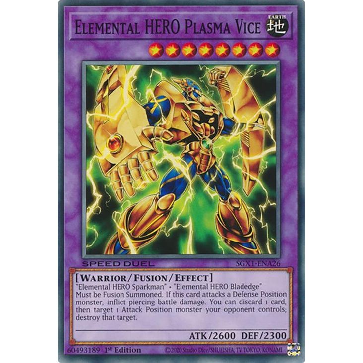 Image for Elemental HERO Plasma Vice (SGX1-ENA26) - YuGiOh