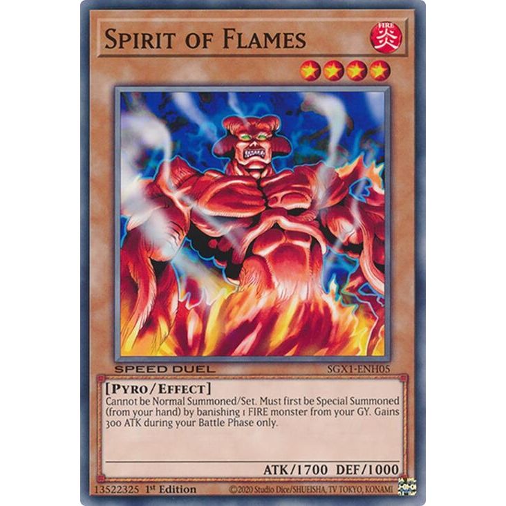 Image for Spirit of Flames (SGX1-ENH05) - YuGiOh