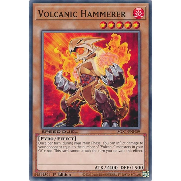 Image for Volcanic Hammerer (SGX1-ENH09) - YuGiOh