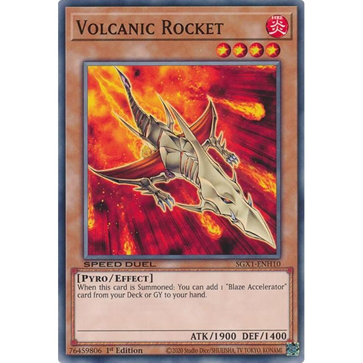 Image for Volcanic Rocket (SGX1-ENH10) - YuGiOh
