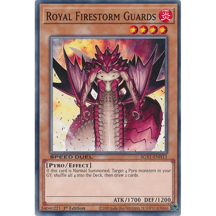 Image for Royal Firestorm Guards (SGX1-ENH11) - YuGiOh