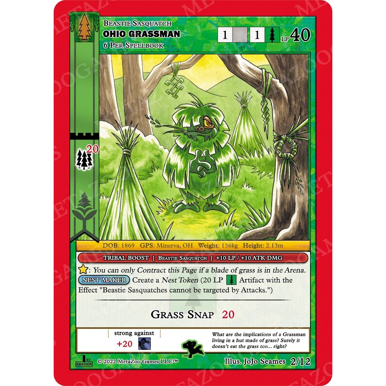 Image for Ohio Grassman (2/12) (WILFE-TD) - MetaZoo
