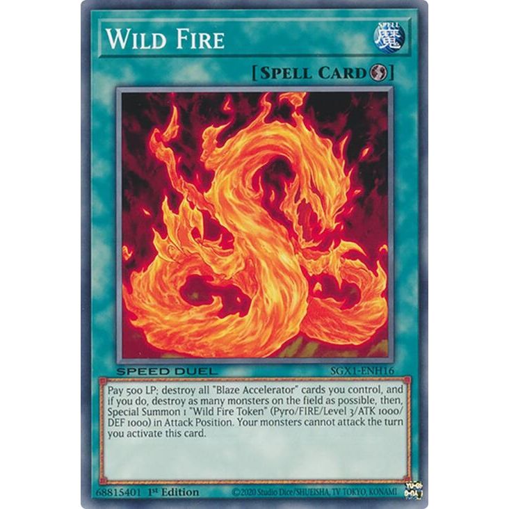 Image for Wild Fire (SGX1-ENH16) - YuGiOh