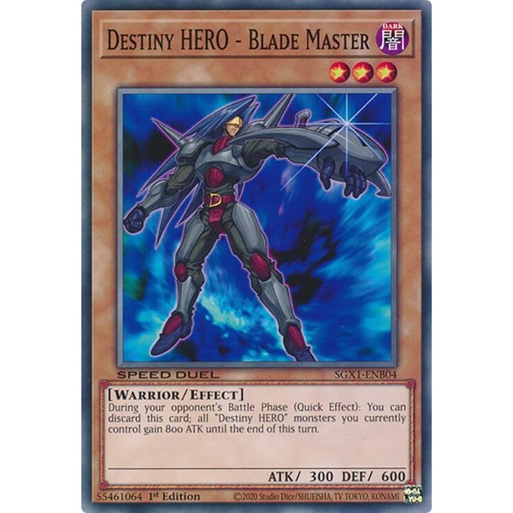 Image for Destiny HERO - Blade Master (SGX1-ENB04) - YuGiOh