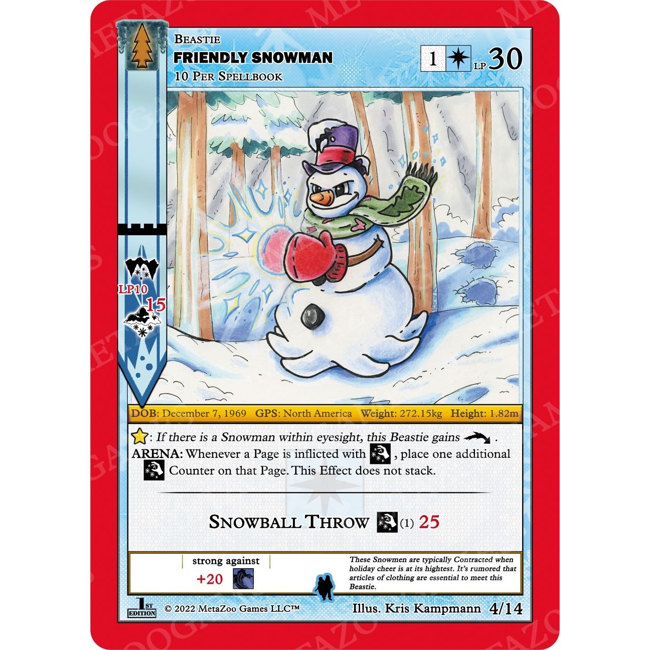 Image for Friendly Snowman (4/14) (WILFE-TD) - MetaZoo