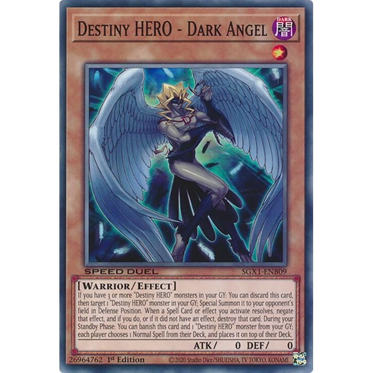 Image for Destiny HERO - Dark Angel (SGX1-ENB09) - YuGiOh