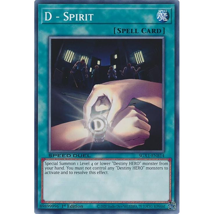 Image for D - Spirit (SGX1-ENB14) - YuGiOh