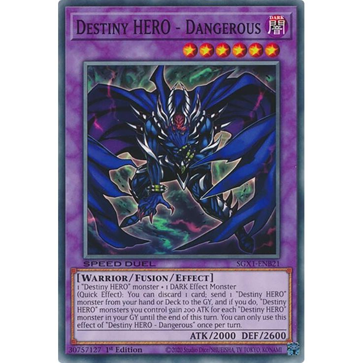Image for Destiny HERO - Dangerous (SGX1-ENB21) - YuGiOh