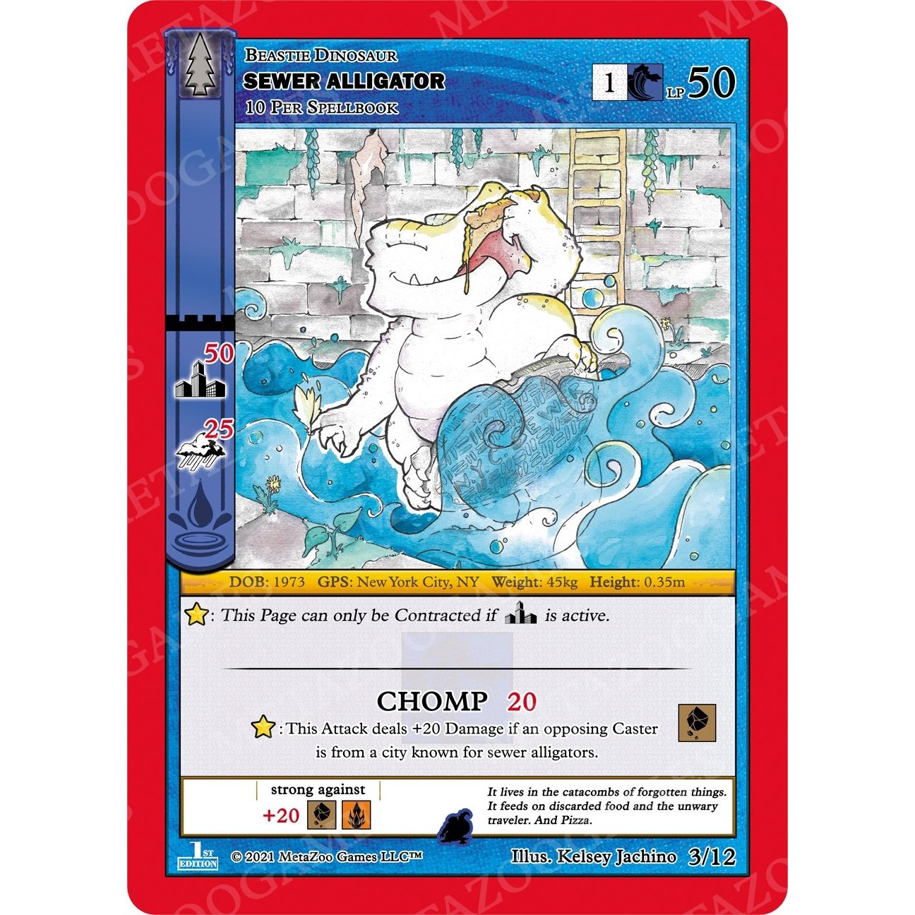 Image for Sewer Alligator (3/12) (WILFE-TD) - MetaZoo
