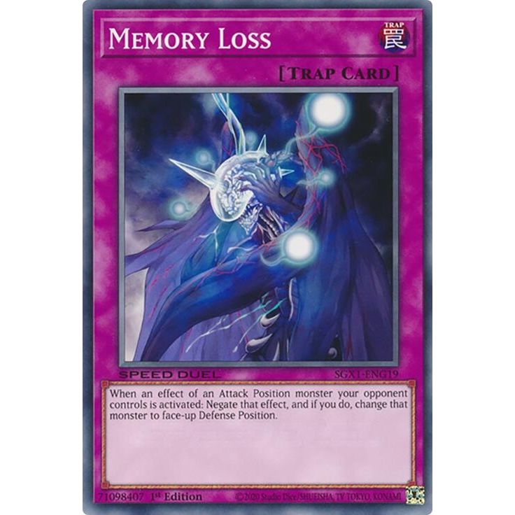 Image for Memory Loss (SGX1-ENG19) - YuGiOh