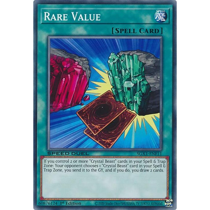 Image for Rare Value (SGX1-ENF11) - YuGiOh