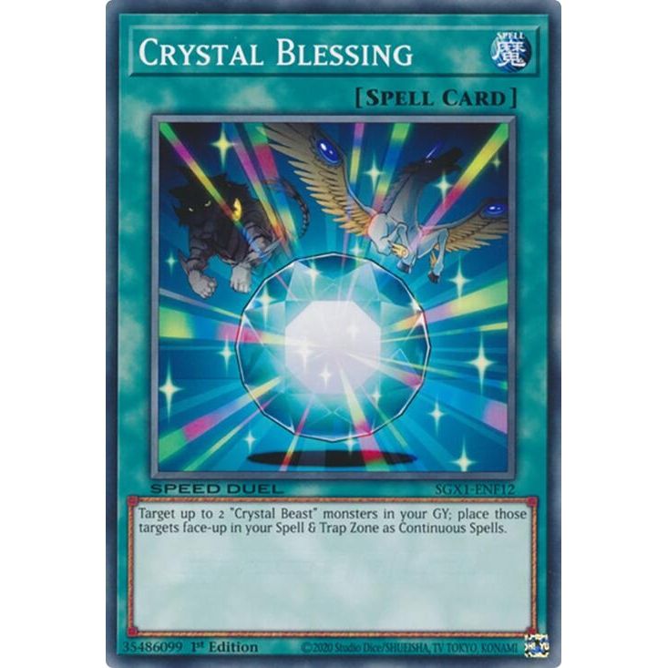 Image for Crystal Blessing (SGX1-ENF12) - YuGiOh