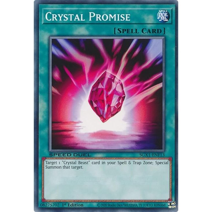 Image for Crystal Promise (SGX1-ENF13) - YuGiOh