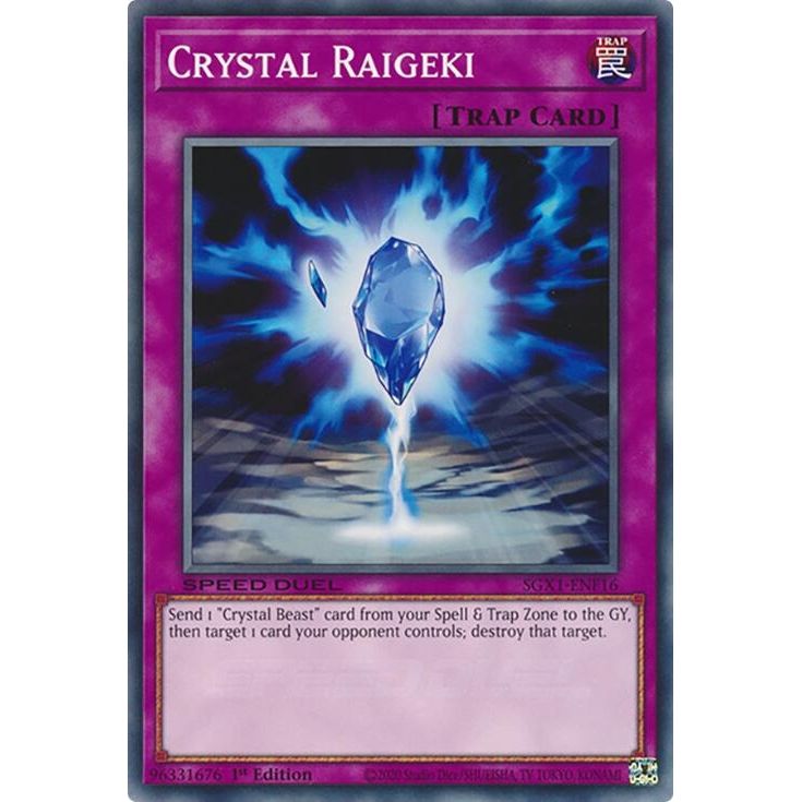 Image for Crystal Raigeki (SGX1-ENF16) - YuGiOh