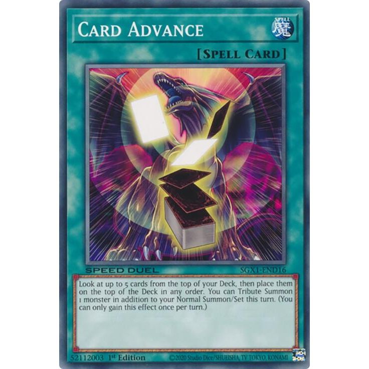 Image for Card Advance (SGX1-END16) - YuGiOh