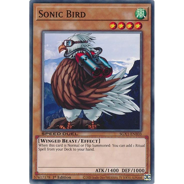 Image for Sonic Bird (SGX1-ENE03) - YuGiOh