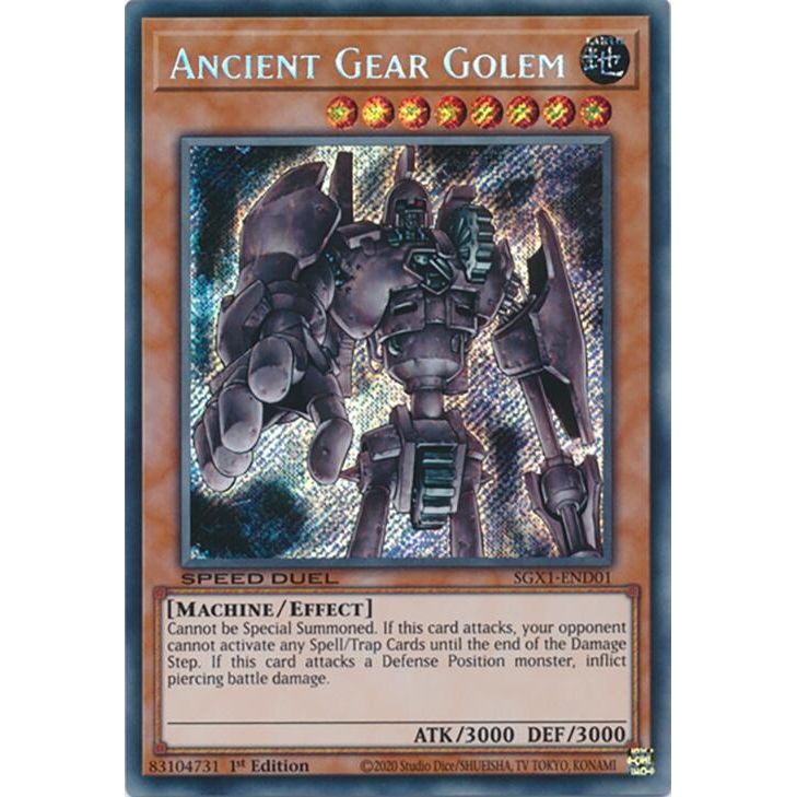 Image for Ancient Gear Golem (Secret Rare) (SGX1-END01) - YuGiOh