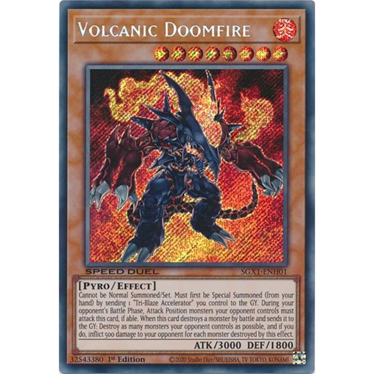 Image for Volcanic Doomfire (Secret Rare) (SGX1-ENH01) - YuGiOh