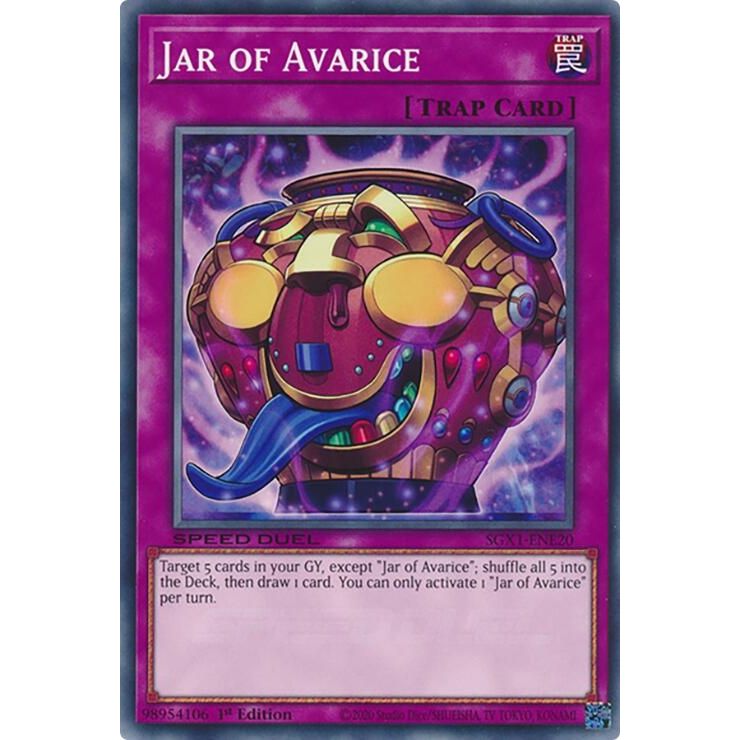 Image for Jar of Avarice (SGX1-ENE20) - YuGiOh