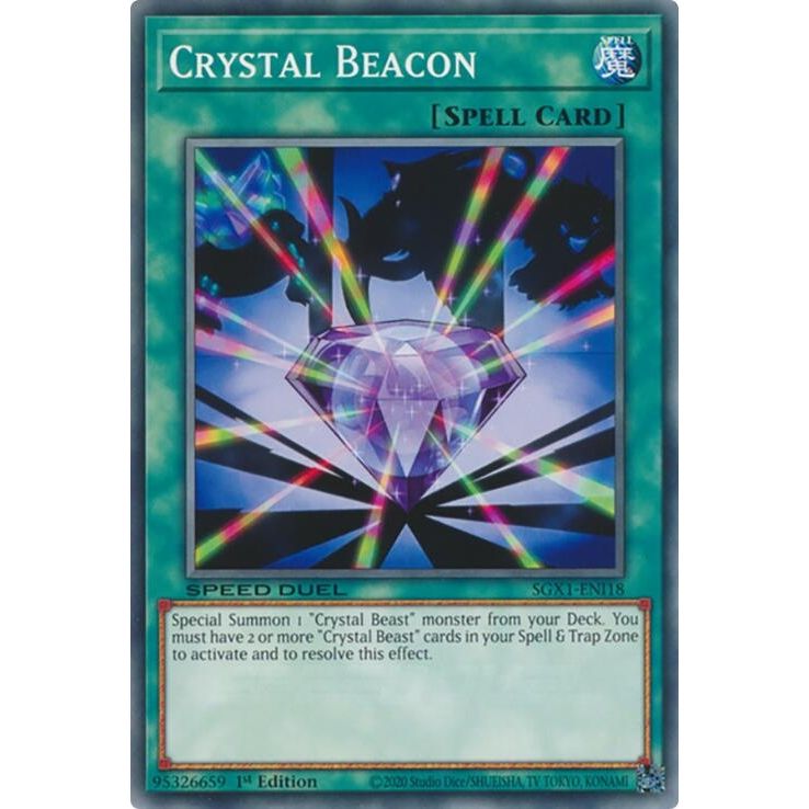 Image for Crystal Beacon (SGX1-ENI18) - YuGiOh
