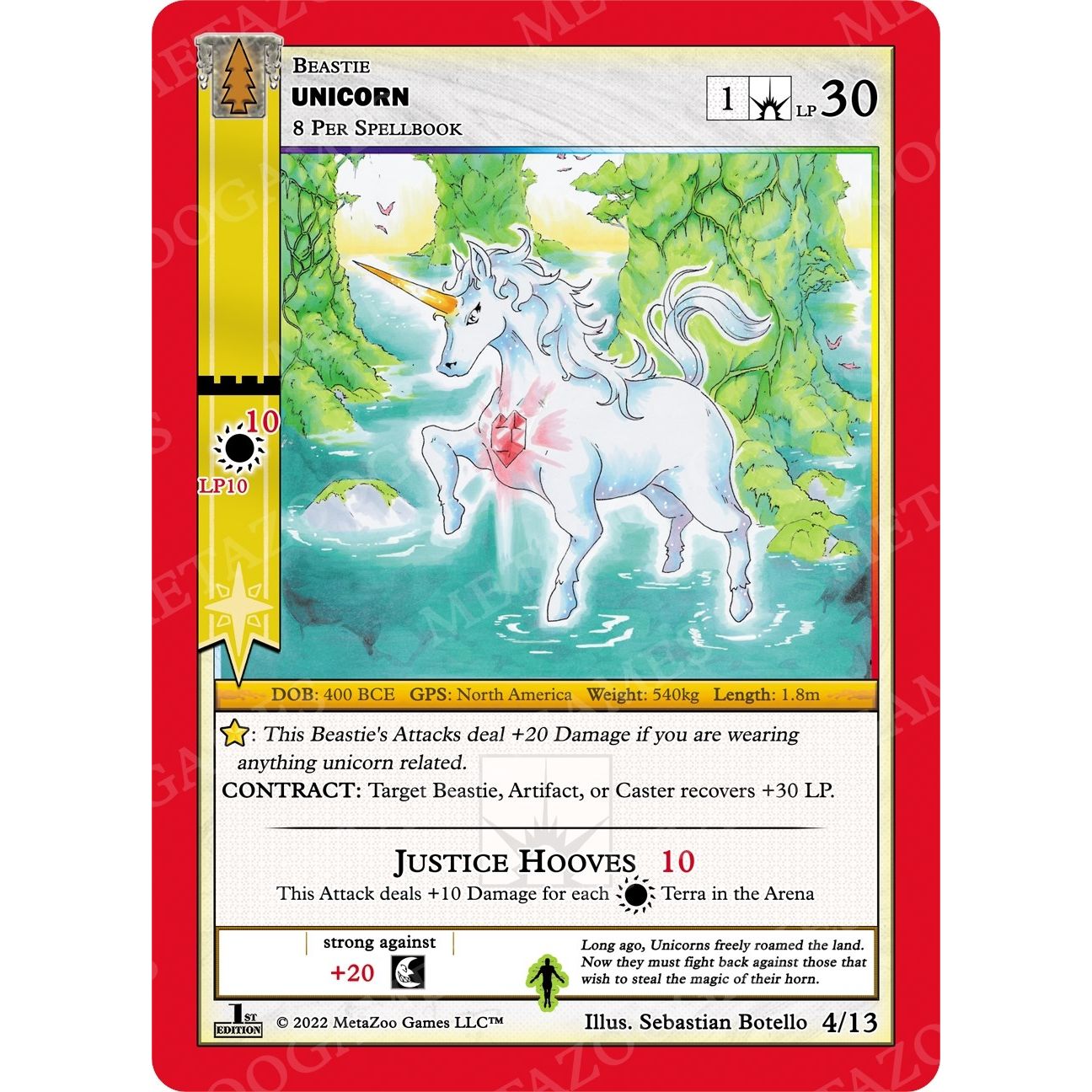 Image for Unicorn (4/13) (WILFE-RE) - MetaZoo