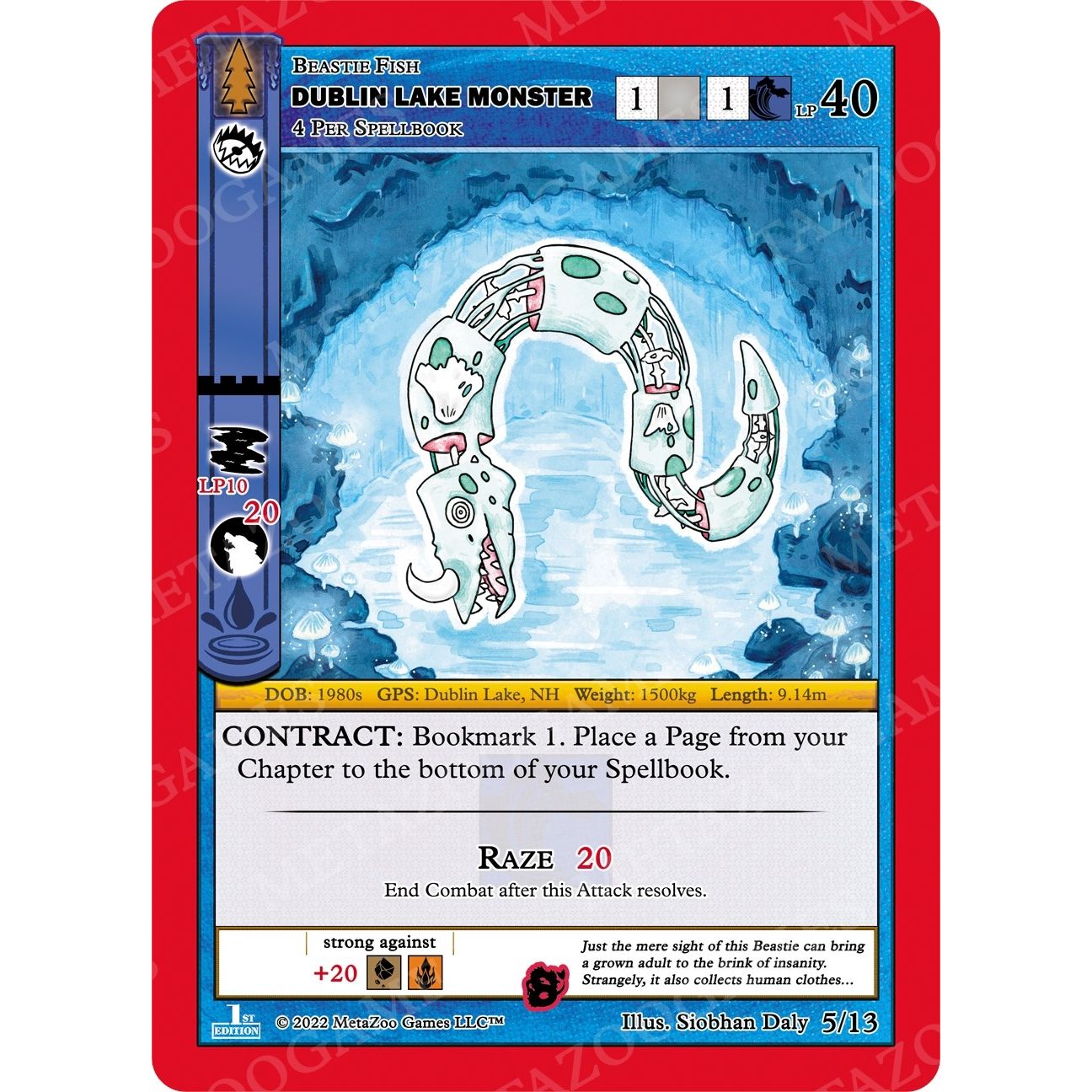 Image for Dublin Lake Monster (5/13) (WILFE-RE) - MetaZoo