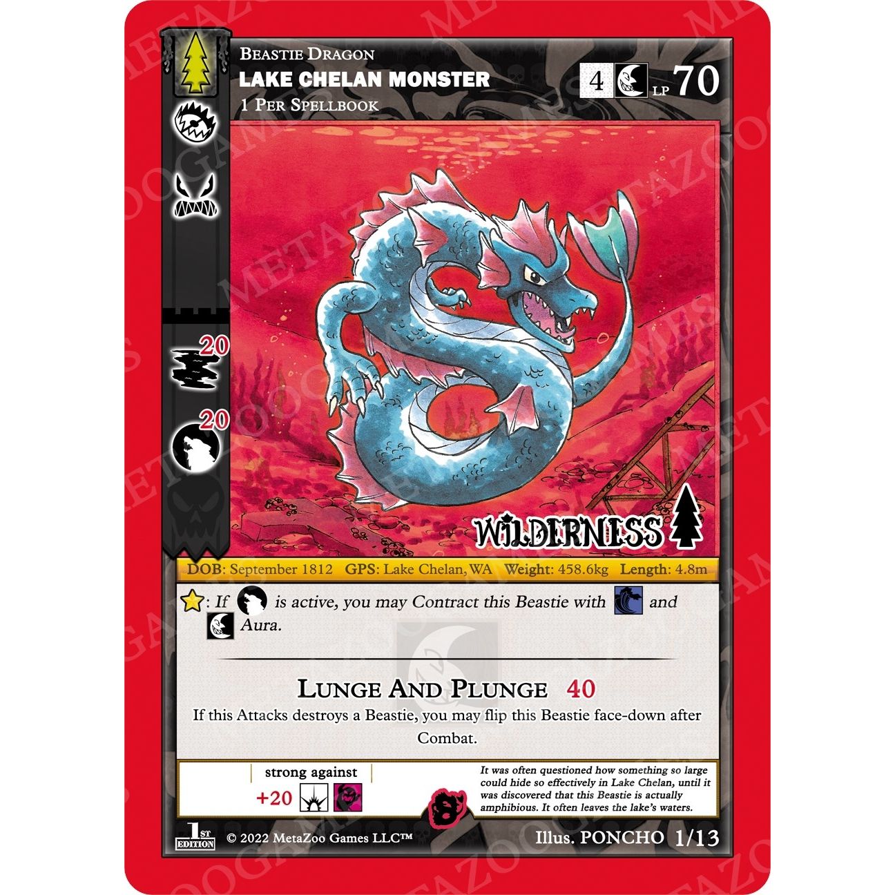 Image for Lake Chelan Monster (1/13) (WILFE-RE) - MetaZoo