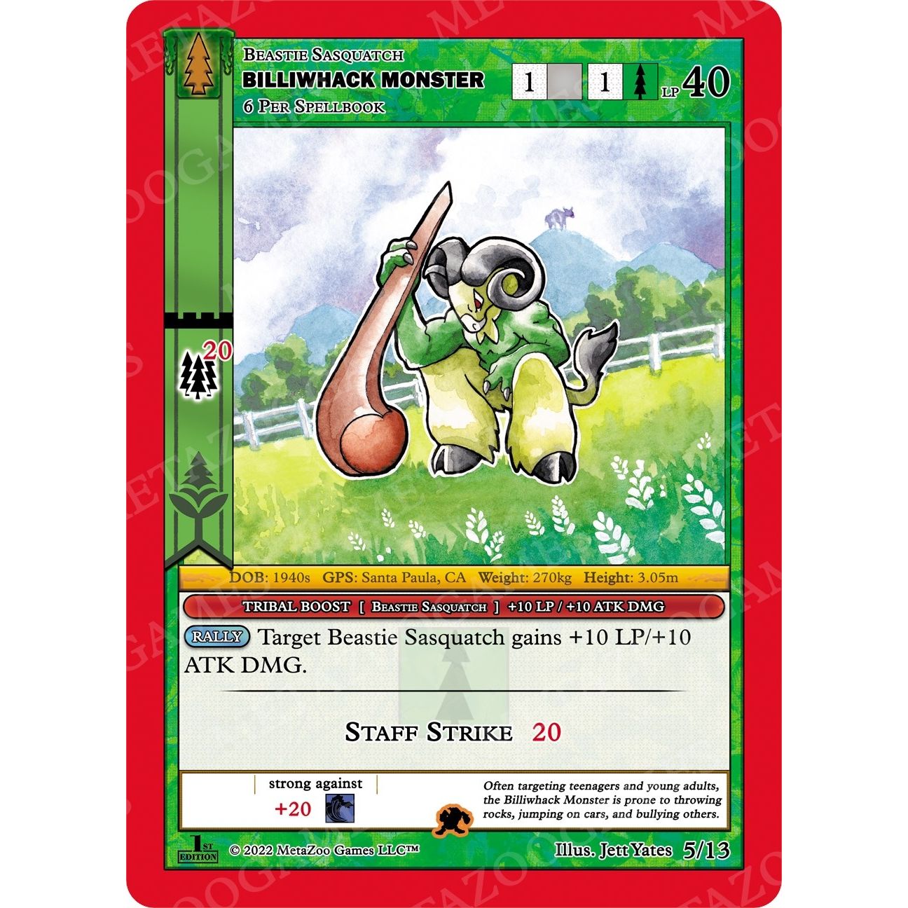 Image for Billiwhack Monster (5/13) (WILFE-RE) - MetaZoo