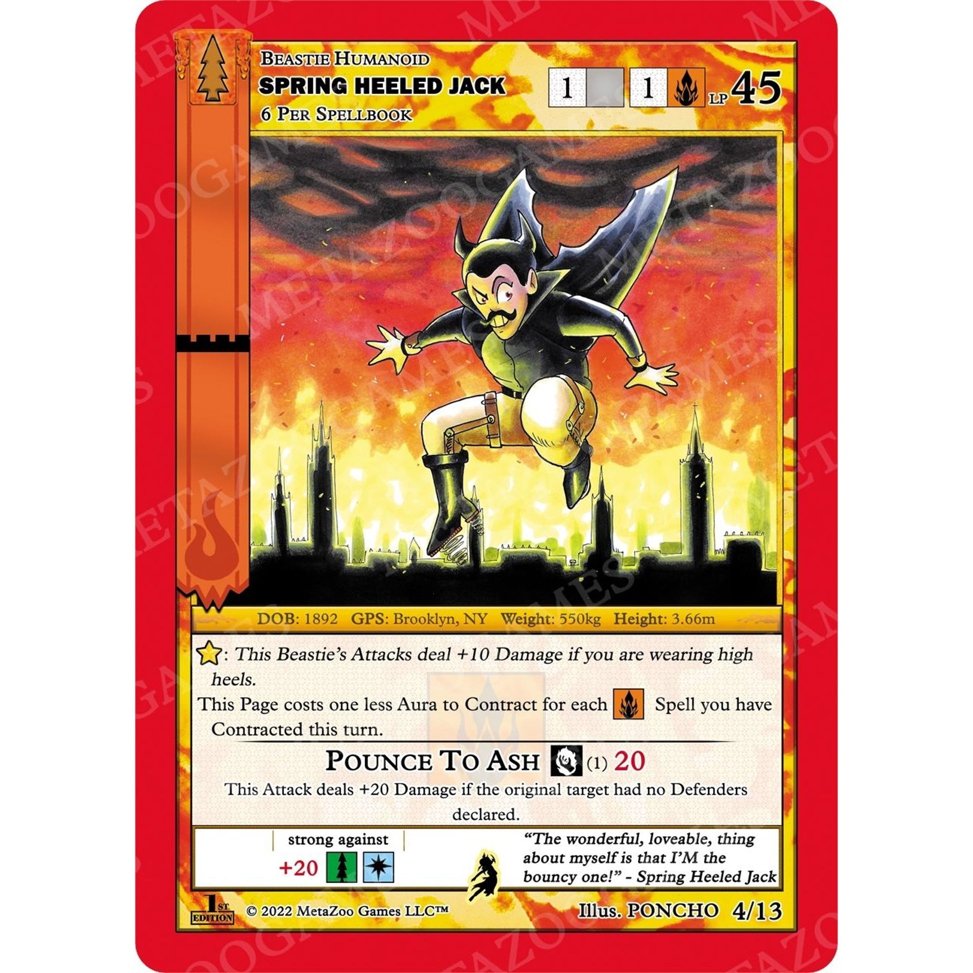 Image for Spring Heeled Jack (4/13) (WILFE-RE) - MetaZoo