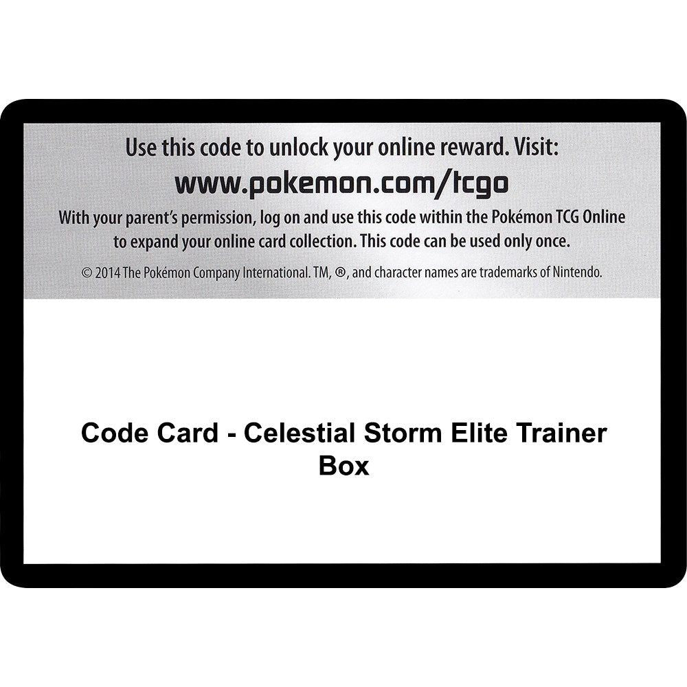 Image for Code Card - Celestial Storm Elite Trainer Box (CES) - Pokemon