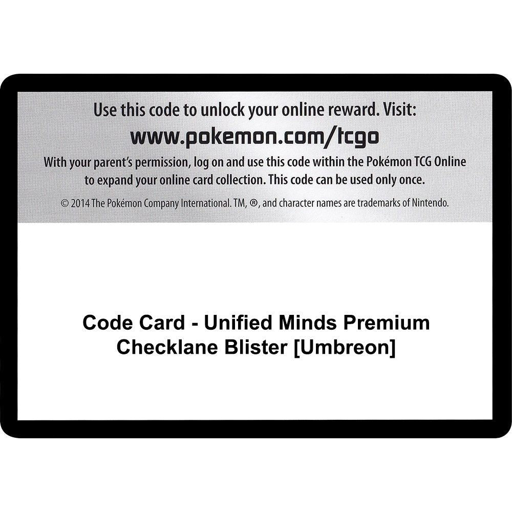 Image for Code Card - Unified Minds Premium Checklane Blister [Umbreon] (SM11) - Pokemon