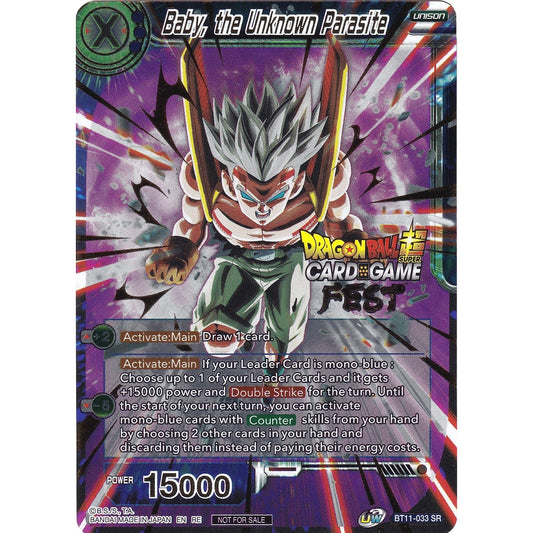 Image for Baby, the Unknown Parasite (Card Game Fest 2022) (BT11-033) (TPR) - Dragon Ball Super: Masters
