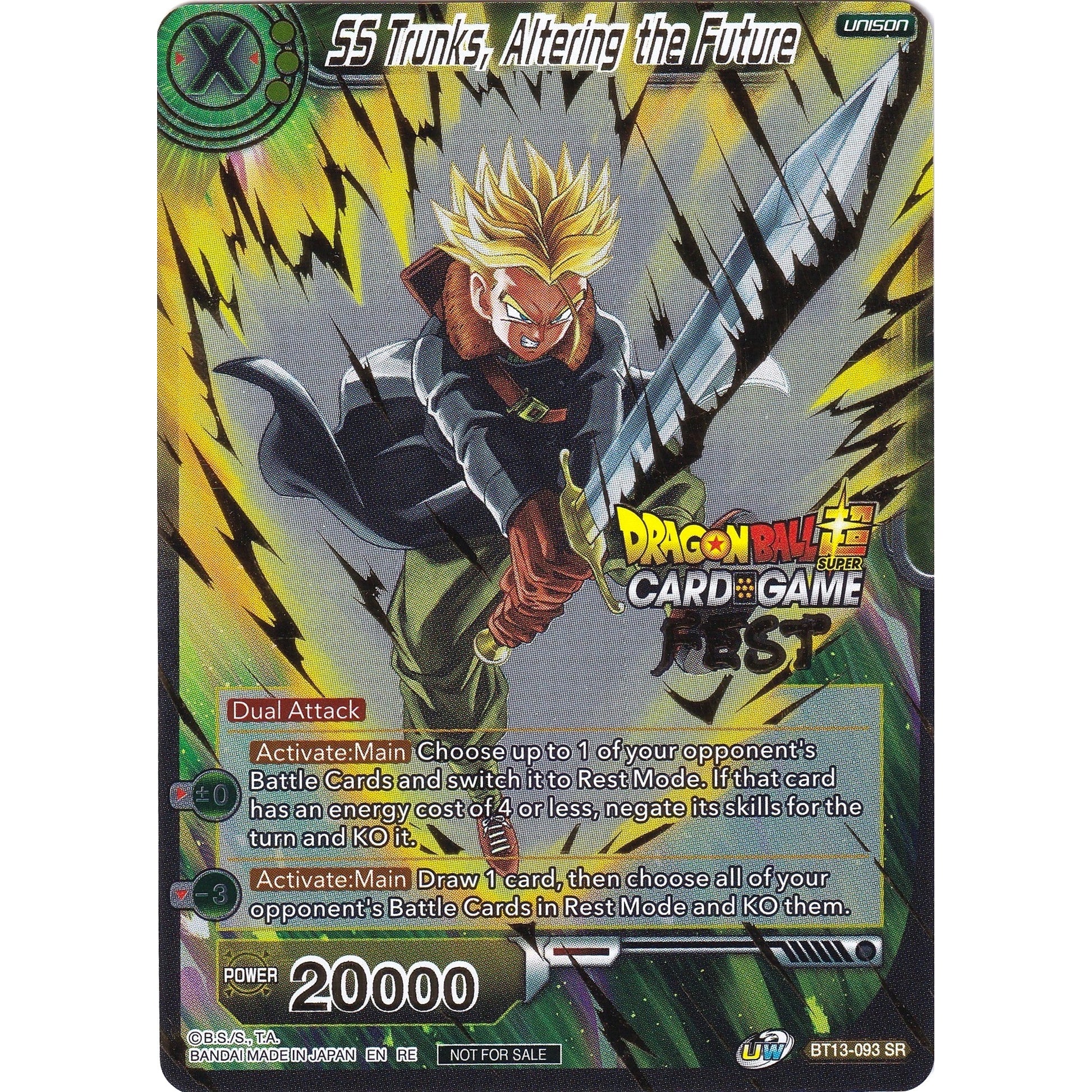 Image for SS Trunks, Altering the Future (Card Game Fest 2022) (BT13-093) (TPR) - Dragon Ball Super: Masters