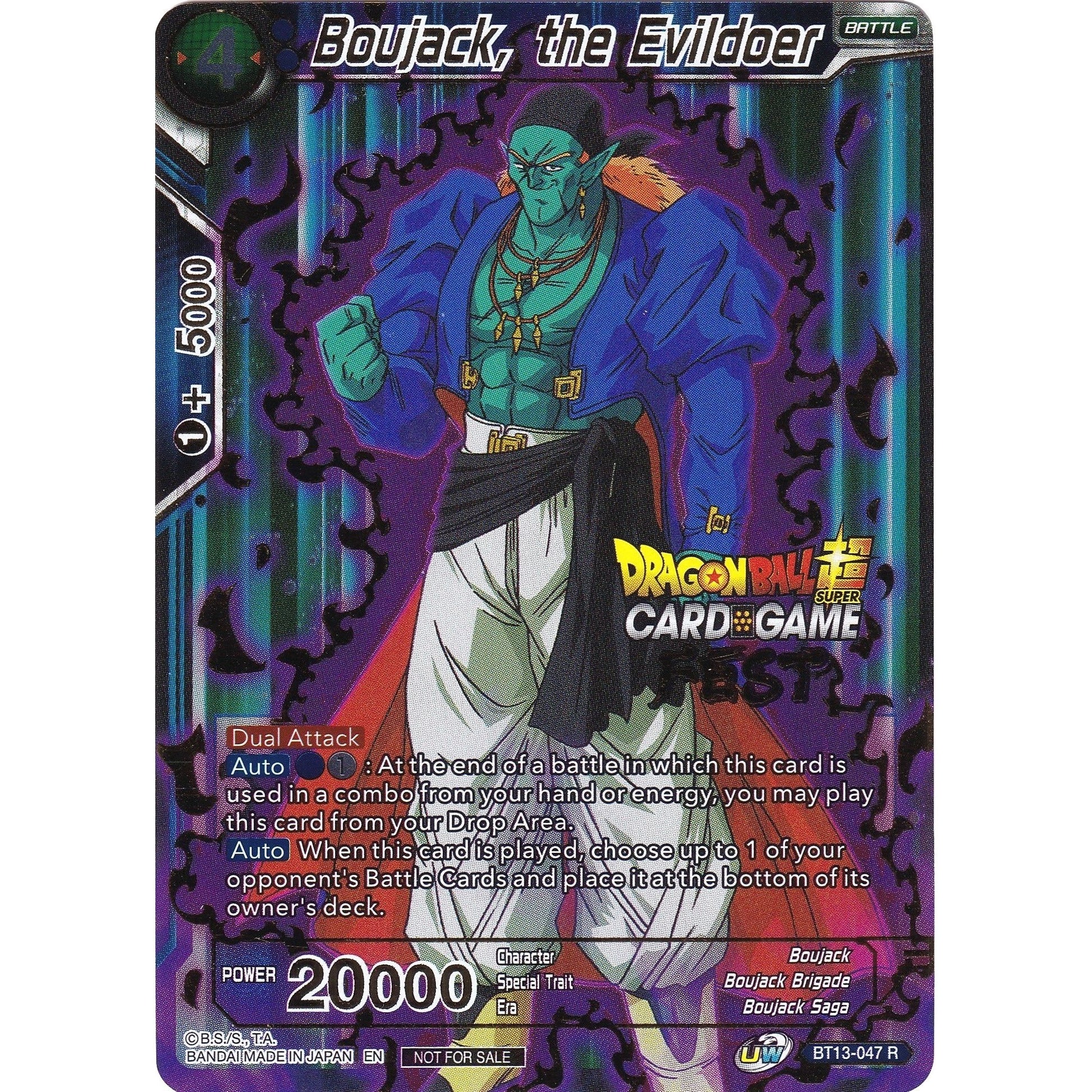 Image for Boujack, the Evildoer (Card Game Fest 2022) (BT13-047) (TPR) - Dragon Ball Super: Masters