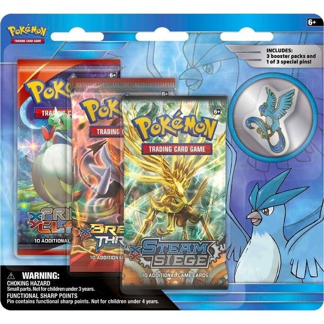 Image for Legendary Birds Pin 3 Pack Blister [Articuno Pin] - Pokemon