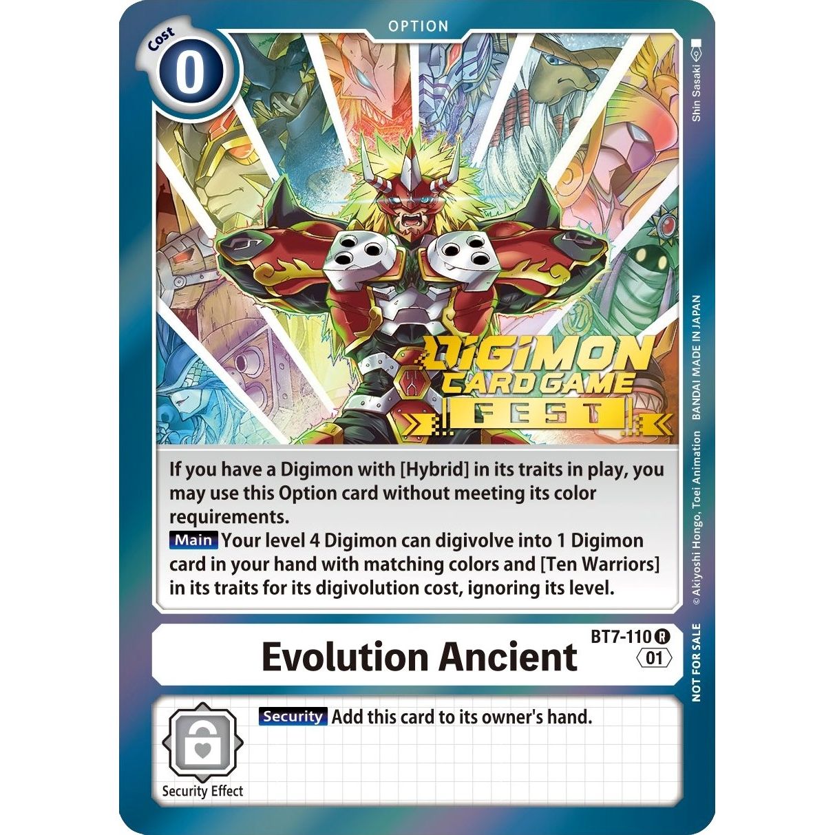 Image for Evolution Ancient (Digimon Card Game Fest 2022) (BT7-110 R) (BT07) - Digimon Card Game
