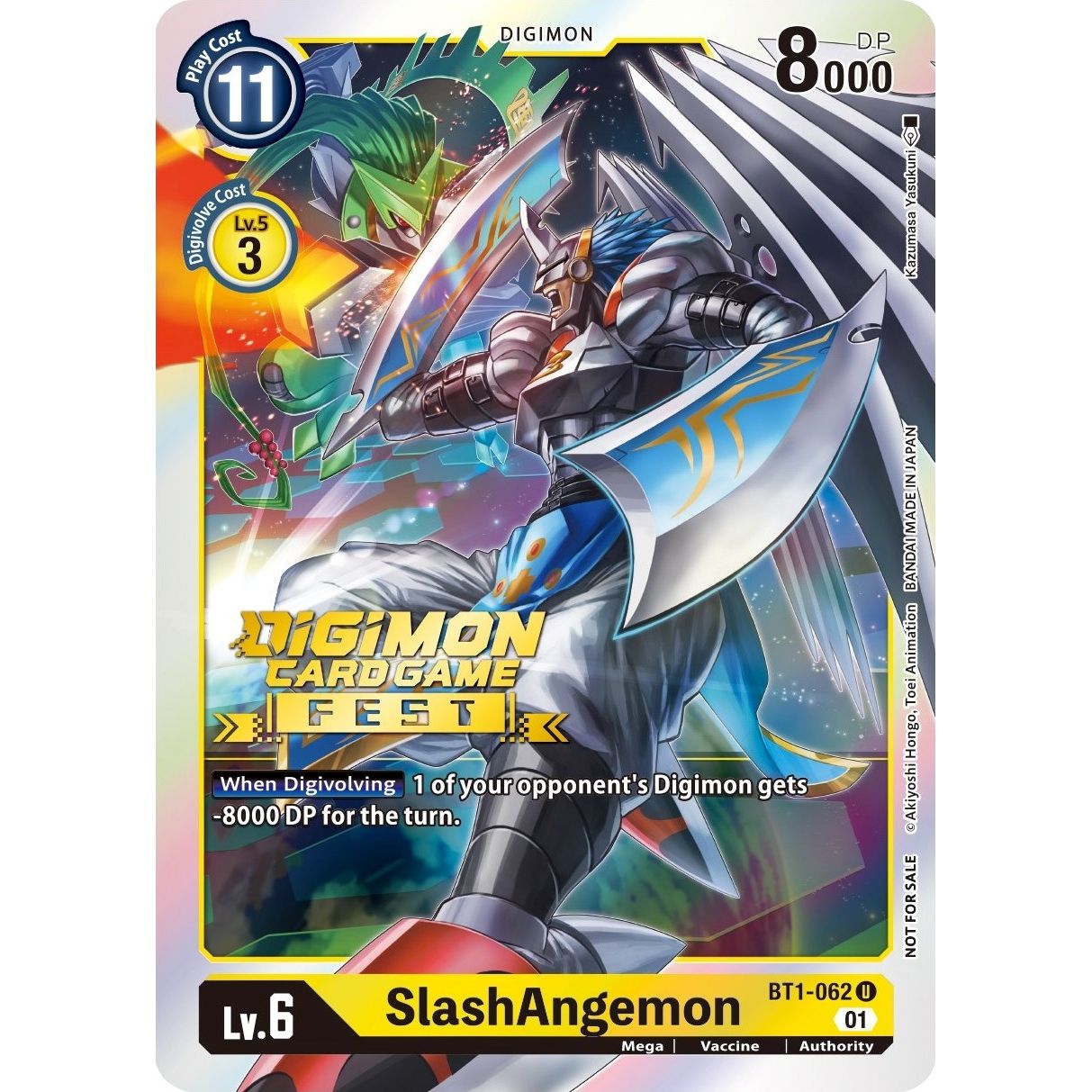Image for SlashAngemon (Digimon Card Game Fest 2022) (BT1-062 U) (BT01-03A) - Digimon Card Game