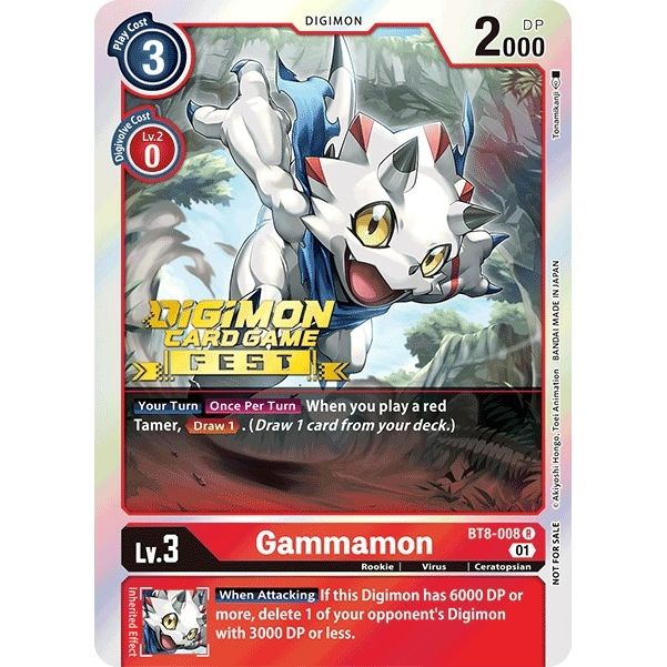 Image for Gammamon (Digimon Card Game Fest 2022) (BT8-008 R) (BT11) - Digimon Card Game