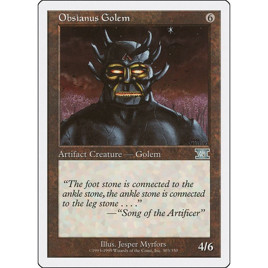 Image for Obsianus Golem (303) (6ED) - Magic: The Gathering