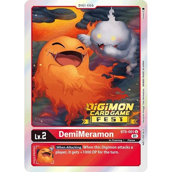 Image for DemiMeramon (Digimon Card Game Fest 2022) (BT6-001 U) (BT06) - Digimon Card Game