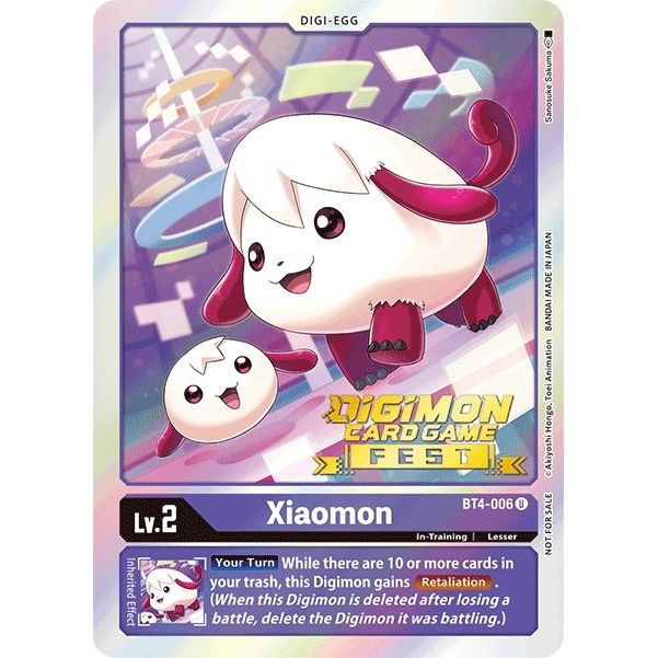 Image for Xiaomon (Digimon Card Game Fest 2022) (BT4-006 U) (BT04) - Digimon Card Game