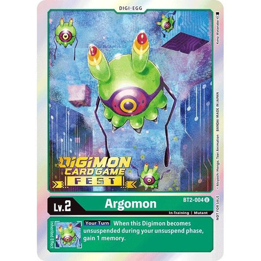 Image for Argomon - BT2-004 (Digimon Card Game Fest 2022) (BT2-004 U) (BT01-03A) - Digimon Card Game