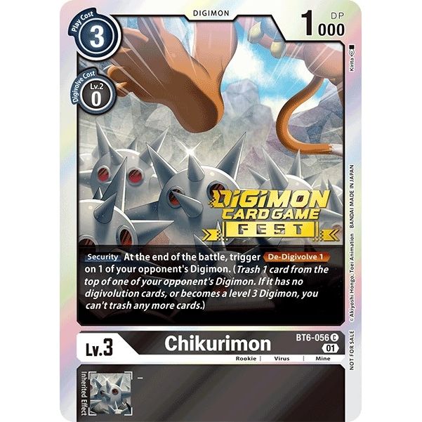 Image for Chikurimon (Digimon Card Game Fest 2022) (BT6-056 C) (BT06) - Digimon Card Game
